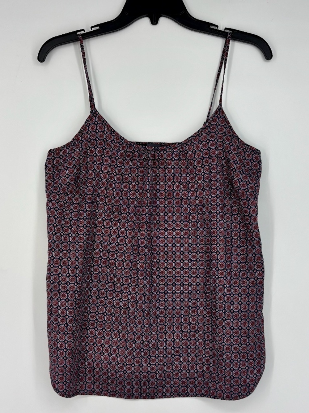 The Limited Womens XS Layering Camisole Tank Top Navy Blue Red Geometric Print